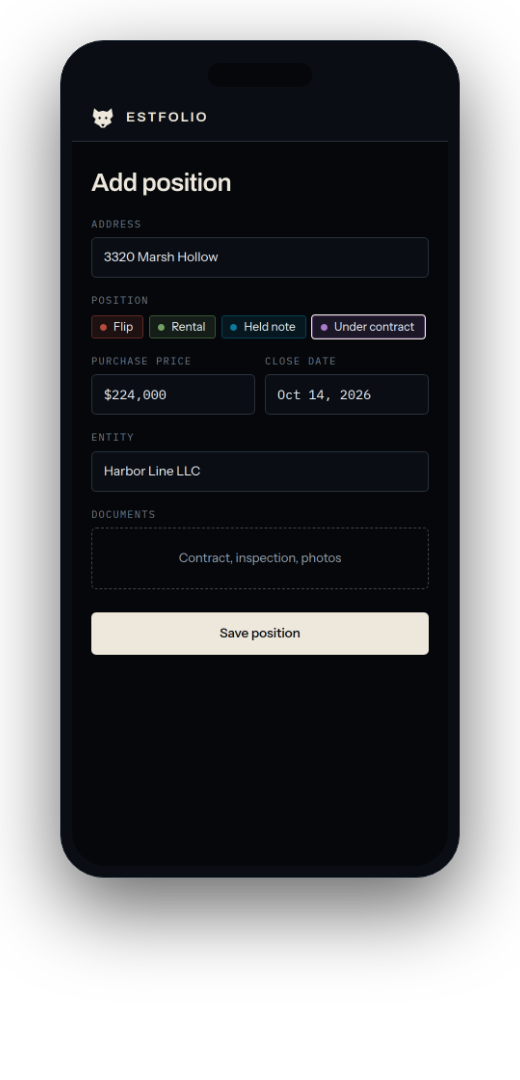 Add position form